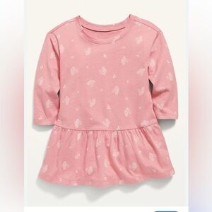 Old Navy Baby Girl Long-Sleeve Printed Drop-Waist Dress